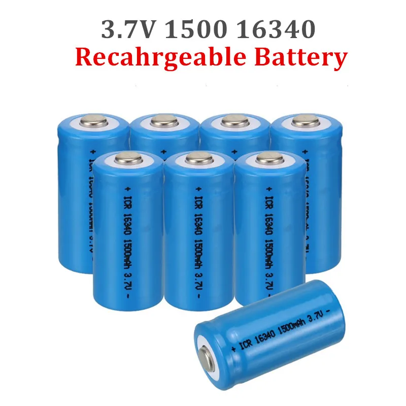 1500mAh 3.7V 16340 Rechargeable Batteries CR123A Battery LED Flashlight Travel Wall Charger For Li-ion | Электроника