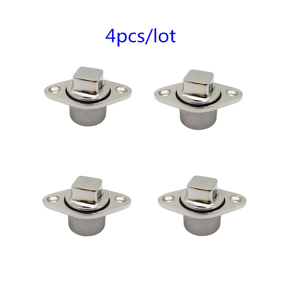 

4PCS Stainless Steel 316 Boat Diamond Garboard Drain Plug Bung Hole Drainage Marine Dinghy Garboard Hardware Boat Accessories