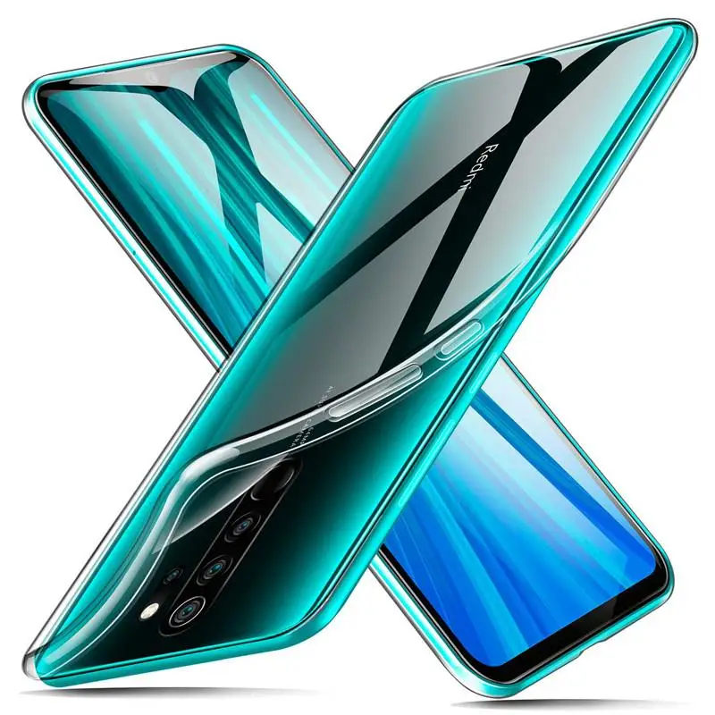 Прозрачный силиконовый мягкий ТПУ чехол для телефона Xiaomi Redmi Note 8 Pro 8a 8t |