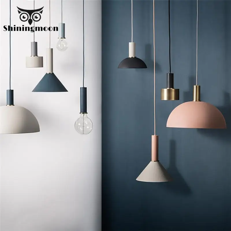 

Nordic Iron LED Pendant Lights Kitchen Restaurant Stair Hanging Lights Bedroom Bedside Lights Decor Lighting Luminaires Fixtures