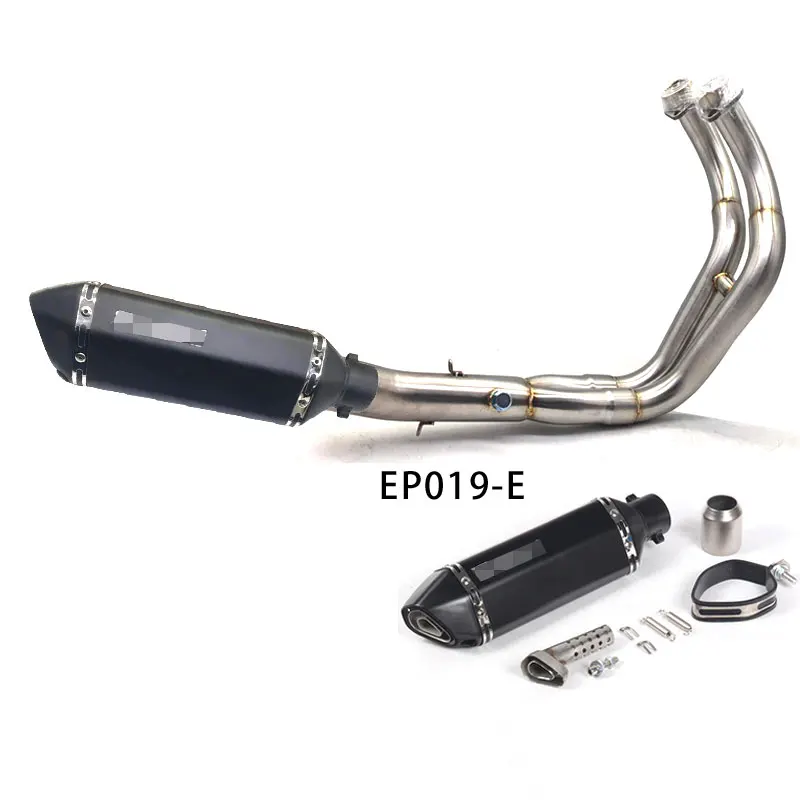 

Motorcycle exhaust muffler contact middle pipe full system For Yamaha MT-07 FZ-07 MT07 2013-2017 XSR700 2016 2017 with exhaust