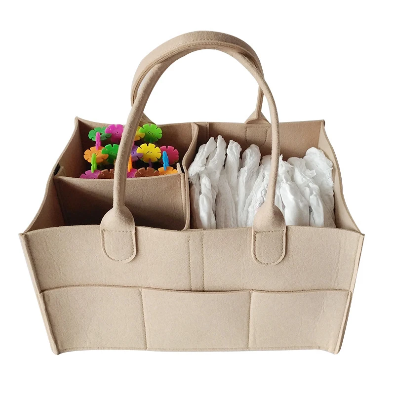 Новая портативная складная сумка для пеленок из фетра органайзер хранения