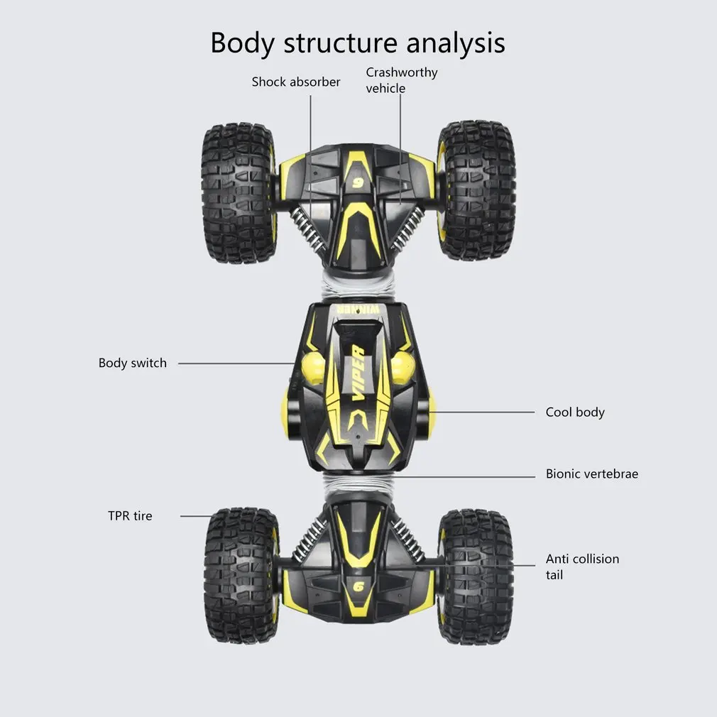 9903 1:10 2,4 Ghz 4WD пульт дистанционного управления автомобиля один ключ трансформации двухсторонний флип RC скручивающаяся машина внедорожника игрушки