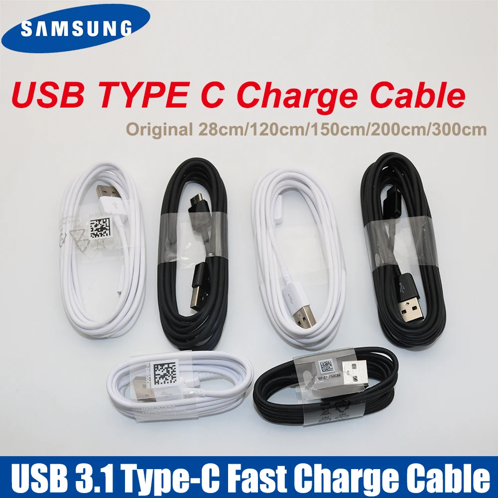 Кабель USB-C Samsung чёрный/белый 0.2м/1.2м/1.5м/2м/3м | Мобильные телефоны и аксессуары