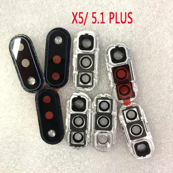 

Rear Back Camera Glass Lens Cover with Holder Frame Replacement Repair Spare Parts for Nokia x71 X5 X6 5.1/6.1 PLUS