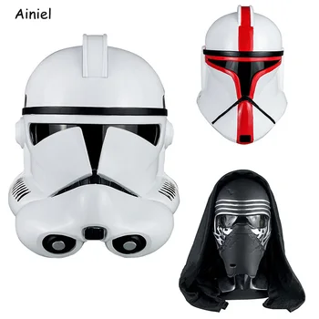 

Darth Vader Sith Star Wars Samurai Imperial Stormtrooper Mask The Mandalorian Helmet Anakin Skywalker PVC Mask Halloween Props