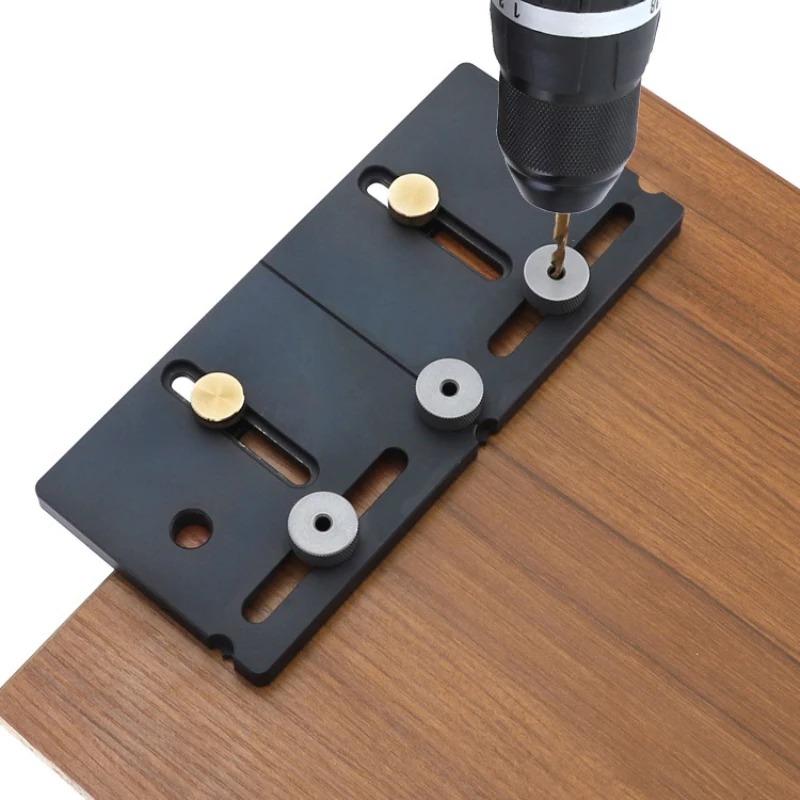 Drilling Locator Woodworking Pocket Hole Jig For Door Handle Entering Drill Guide Kit Puncher Screw Bits Tool 85MM | Инструменты