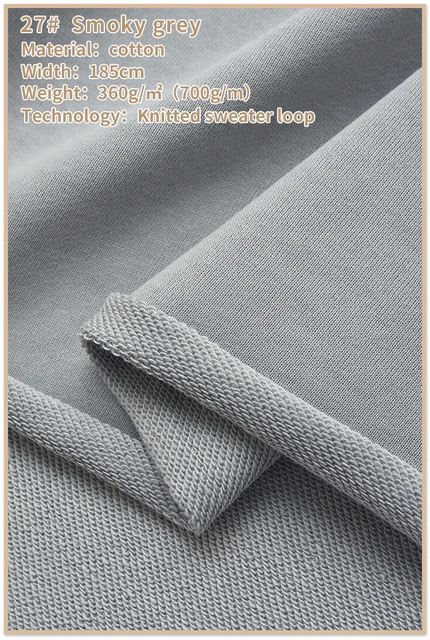 French Terry Cotton Fabric Abrasion Resistant Cotton Fabric Heavy Weight Sweatshirt Fabric For Hoodie 50cm Fabric Aliexpress