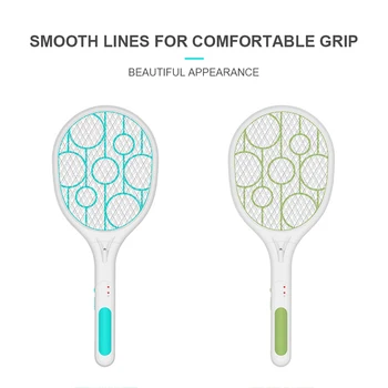 

USB Charging Electric Bug Zapper Fly Swatter Mosquito Killer Rechargeable with LED Light for Indoor and Outdoor Use Flies Killer
