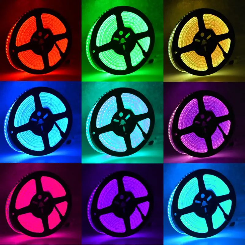 IP67 RGB Светодиодная лента Водонепроницаемая 5050 5 м 600 светодиодный Домашний Светильник гибкий светодиодный IP20/IP65/IP67 ленточный светильник RGB светодиодный Декор для гостиной - Испускаемый цвет: IP67