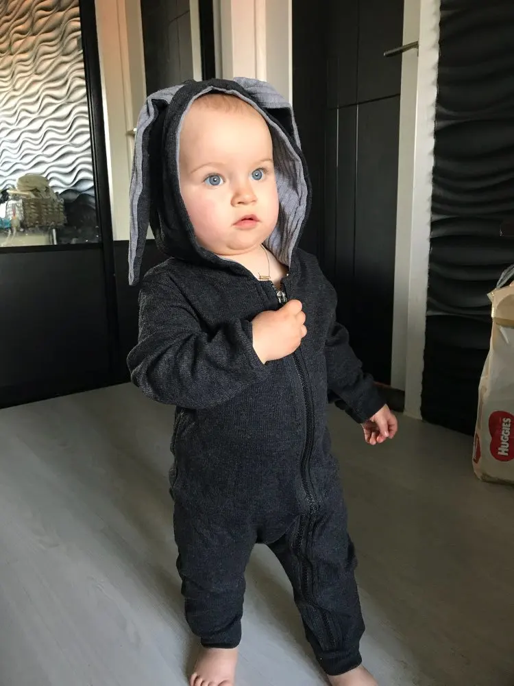 

INS Baby Onesie ying er dai Europe And America 19 Spring And Autumn Nursing Romper Cute Rabbit Crawling Clothes