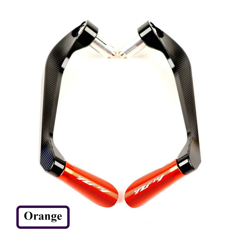 Orange (CNC) Руль рукавицы ручные охранники 7/" 22 мм мотоцикл тормозной рычаг сцепления протектор для Yamaha YZFR1 YZF-R1 YZF1000 slip on - Цвет: Orange (CNC)