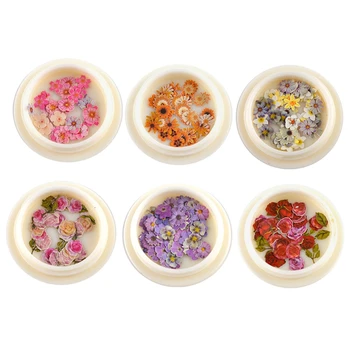 

6Pcs Flower Wood Pulp Resin Fillings Hairpin Pendant Decor Resin Molds Fillers