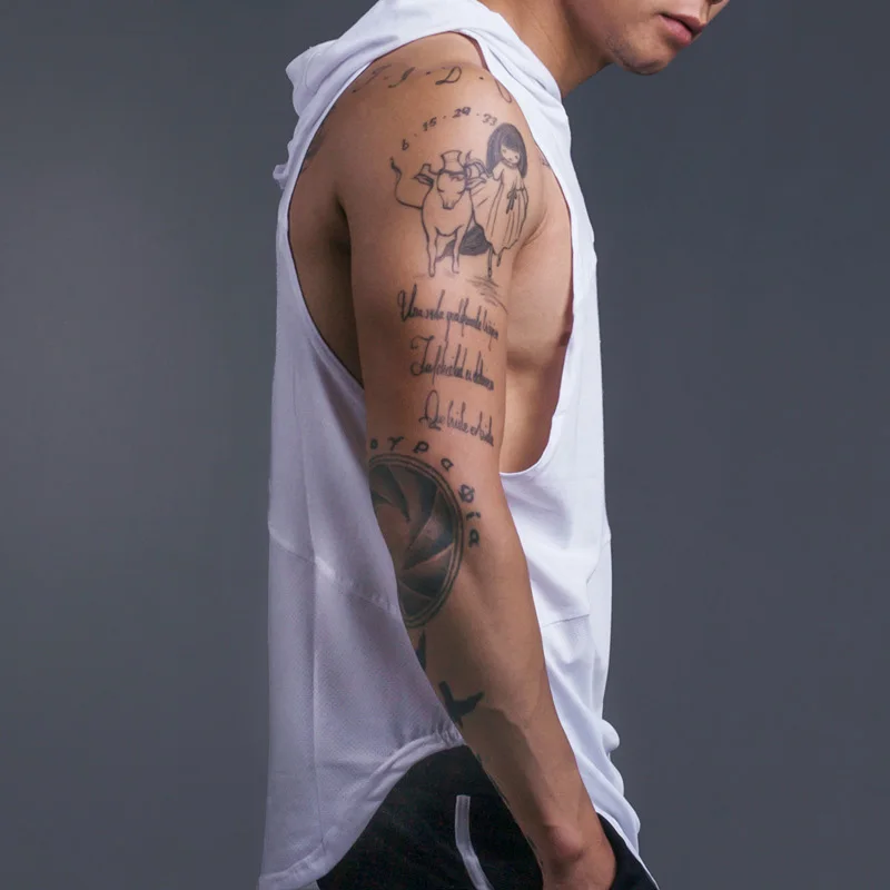 2019 New Clawgear Bodybuilding Stringer Tank Top with hooded Mens Gyms Clothing Fitness Mens Sleeveless Vests Cotton Singlets 2019 New Clawgear Bodybuilding Stringer Tank Top with hooded Mens Gyms Clothing Fitness Mens Sleeveless Vests Cotton Singlets