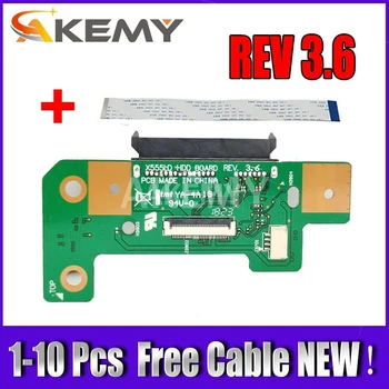 

1-10 pcs For Asus X555L X555LD Laptop HDD Hard Disk Drive Board X555LD REV:3.6 100% Tested Fast Ship Free Cable