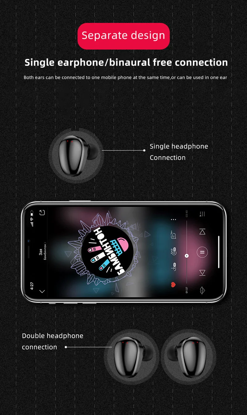 2200 мАч X7 tws беспроводные наушники Bluetooth 5,0 наушники шумоподавление Hifi настоящие стерео сенсорные наушники игровая гарнитура для xiaomi