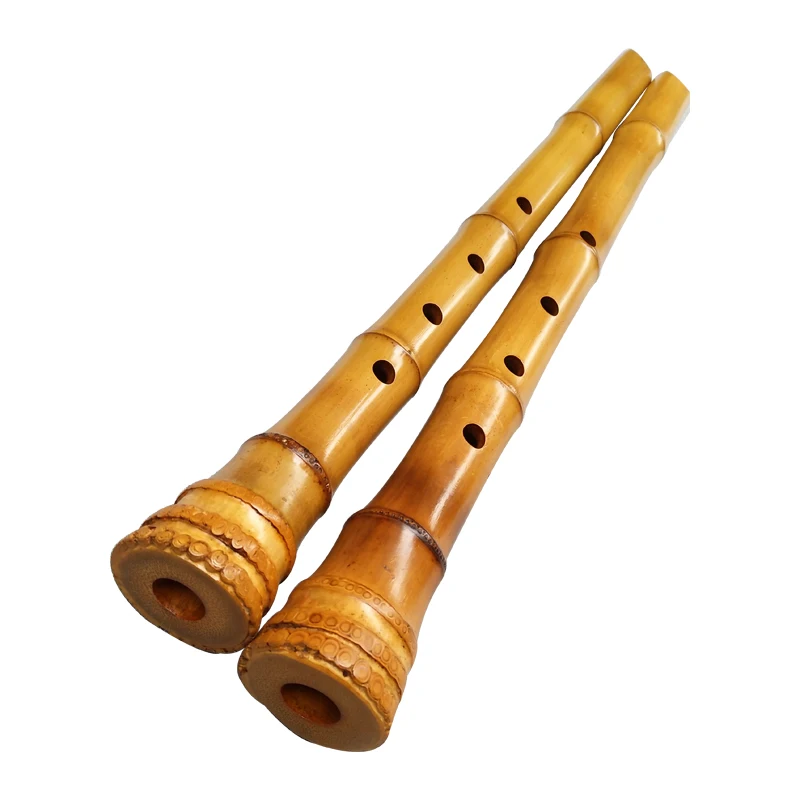 Shakuhachi de estilo japonés, instrumento musical de cinco agujeros