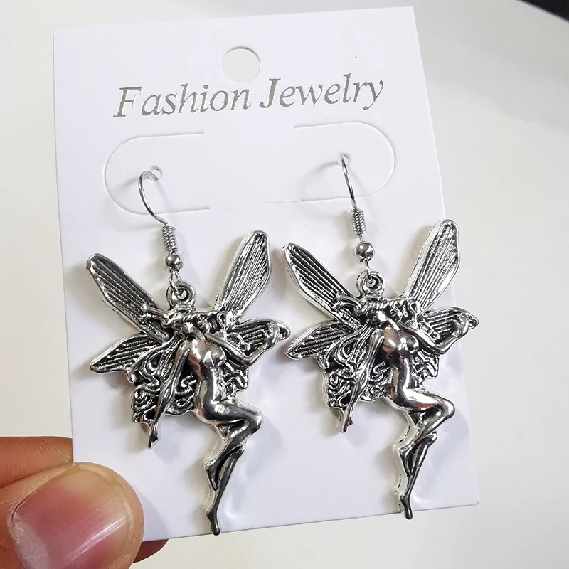Dangle Earrings Steampunk Lesbian-Accessories Gift Undefined Women Jewelry Goth Statement