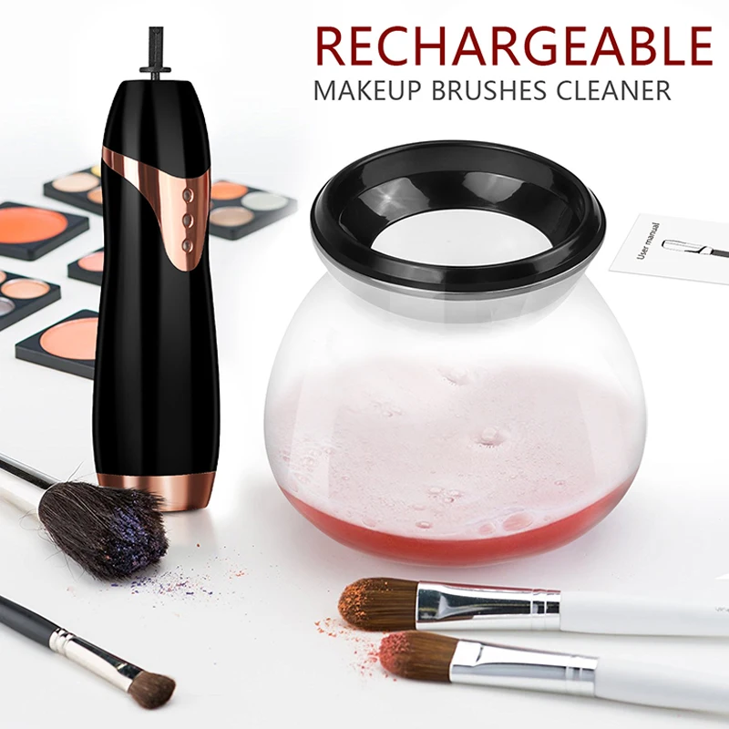 

Newest Makeup Brush Cleaner Device Set Pro Electric Cosmetic Tool Dryer Make Up Brushes Cleaning Washing Machine Drop Shipping