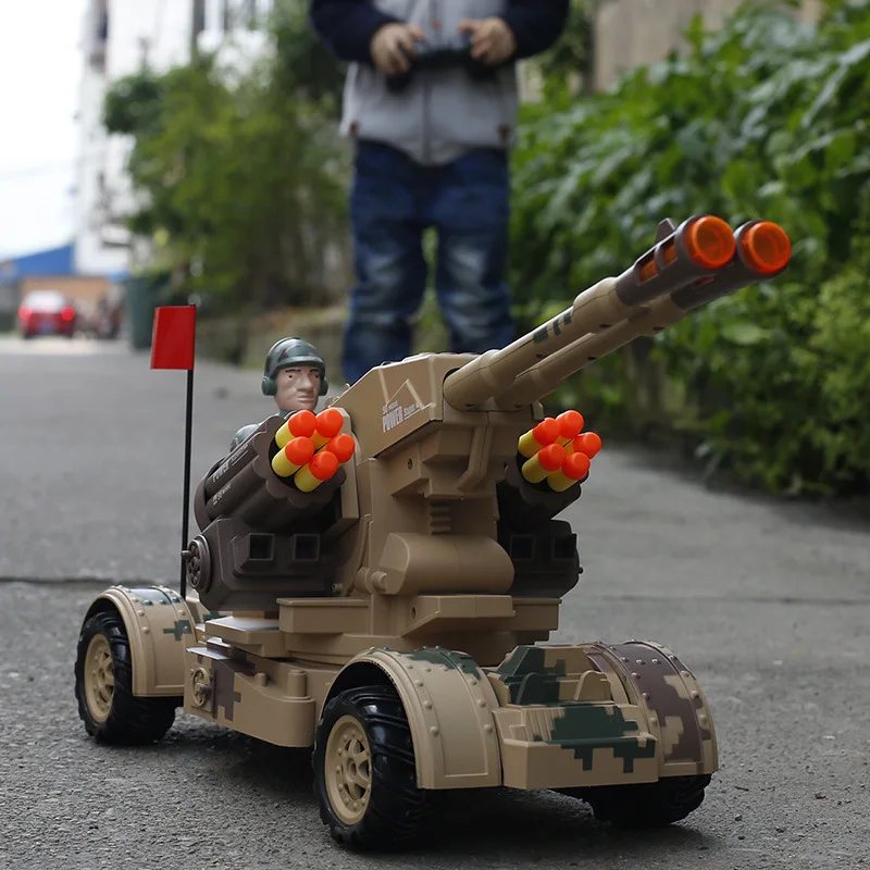 

New Style Yoshitomo 6602 Remote Control Car Tank Destroyers-Emission Soft Bullet Sound And Light Music Remote Control Children T