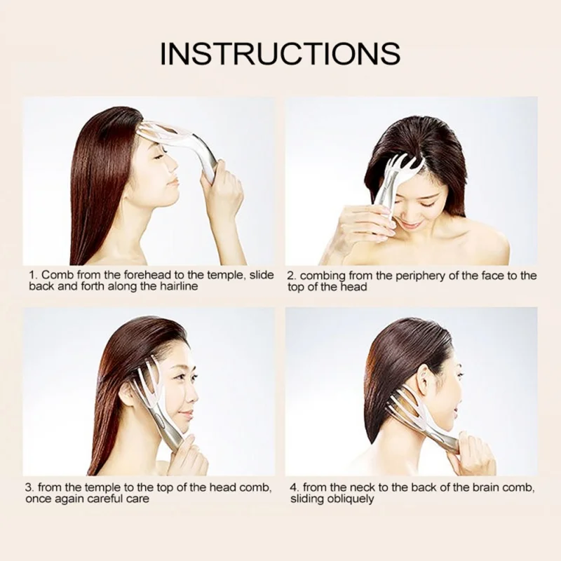 Vibration Head Massager Finger Gripper Claw Body Scalp Massage Relax Comb Relief Fatigue Shiatsu Portable Health Care