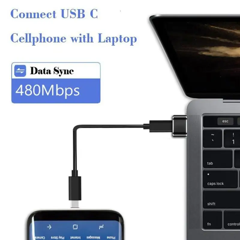 External To Type C Female Otg Connector Adapter Usb 2.0 Male Usb C Cable Mini Adapter
