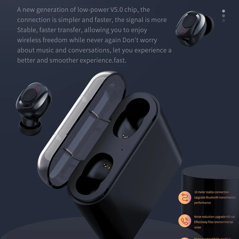 OTTWN X18 Bluetooth 5 0 беспроводные наушники мини зарядка Hi Fi стерео звук спортивные