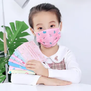 

10pcs/bag Disposable Face Mask 3 Layer Nonwoven Breathable Children Gauze Mask Blue/White/Pink Face Mouth Mask For Children