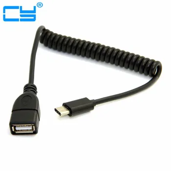 

Stretch USB-C USB 3.1 Type C type-c to USB 2.0 A Female usb OTG Data spring Cable for Tablet & Laptop 1M/3ft