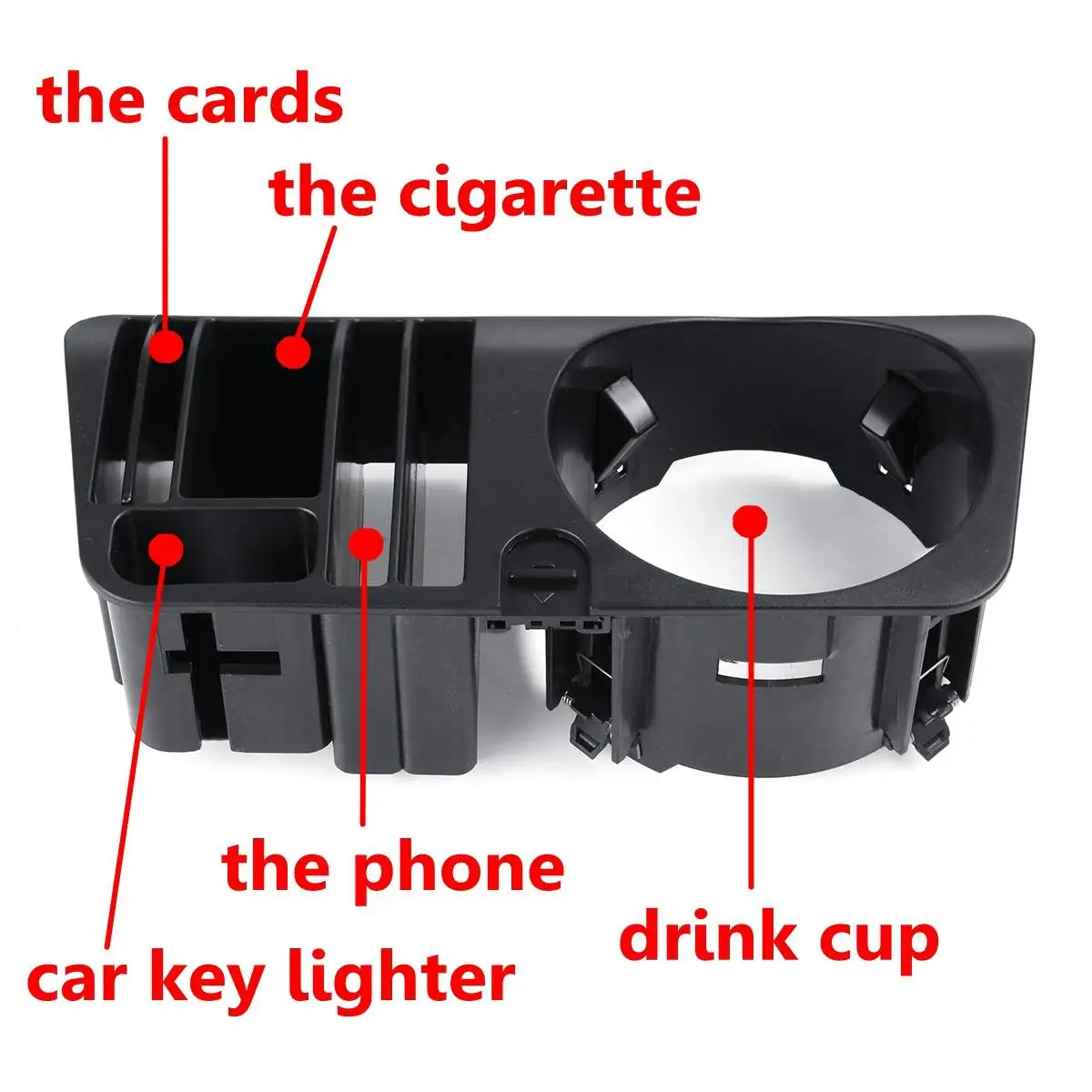 Черный автомобиль Передняя центральная консоль подлокотник ящик для хранения лоток телефон Органайзер стакан для напитков держатель для Benz W205 W213 X253