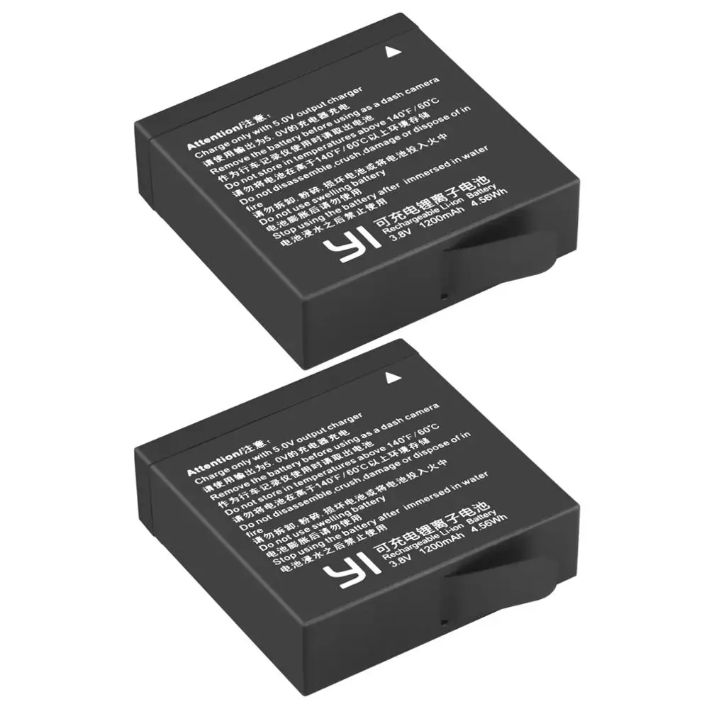 2X Az16-1 Az16-2 Batteria Di Ricambio Per Xiaomi Yi 4 K 4 K + Yi Lite Yi 360 Vr Non Azione Per Discovery Versione