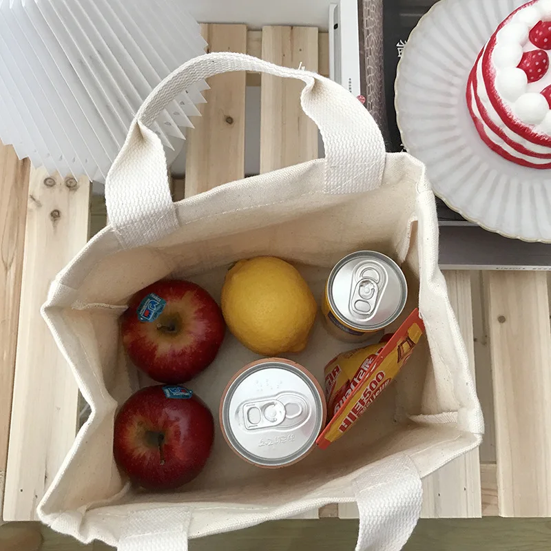 Canvas Lunch Bag Box For Women