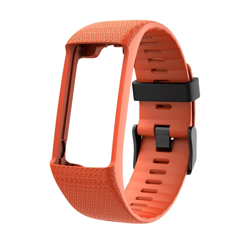Orange Практичный браслет для часов Polar A360 A370 gps Смарт часы умный Браслет высококачественный силиконовый сменный ремешок с пряжкой - Цвет: Orange