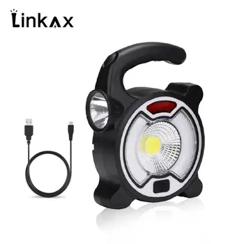

COB LED Solar Floodlight Waterproof USB Charging Spotlight LED Outdoor Camping Light Tent Lamp Work Lights with USB Cable