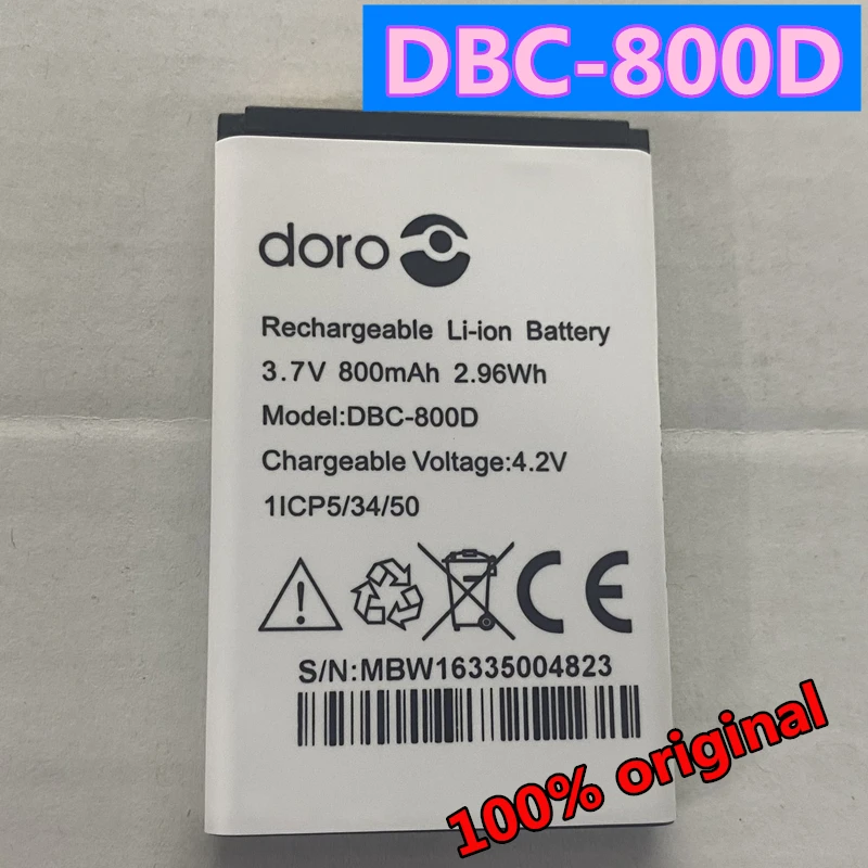 New Original 800mah Dbc800d Battery For Doro 500 506 508 509 510 515
