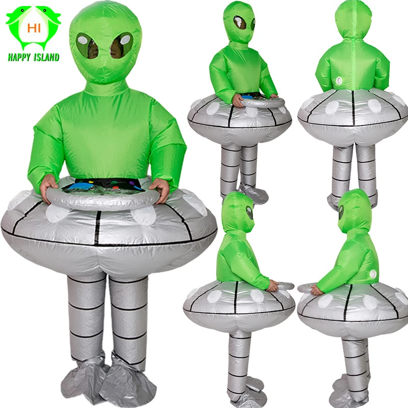 New Adult Green Alien Inflatable Costumes Halloween Cosplay Costumes Christmas Party Cosplay Monster Mascot Costume Men Women Anime Costumes Aliexpress