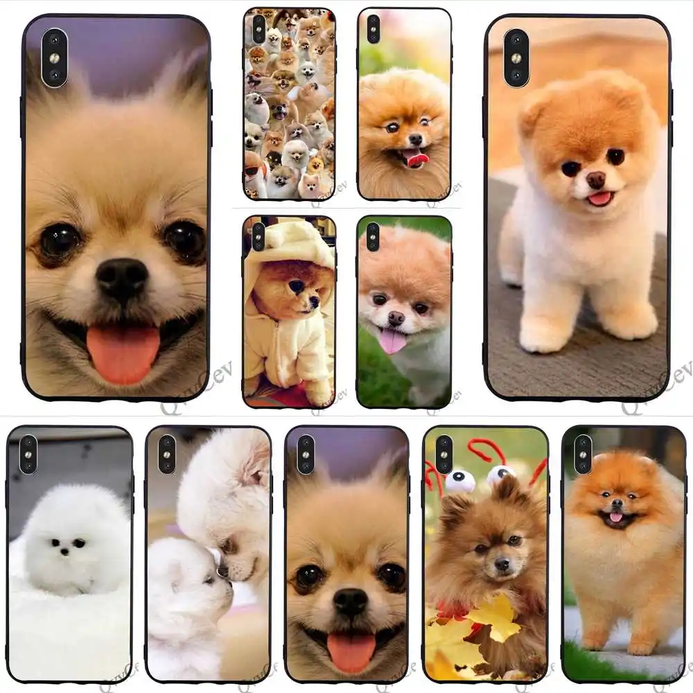 

Ultra Thin Pomeranian dog dogs Phone Cover for iPhone XR Case Xs Max X 6 6S 8 Plus 7 5S 5 SE Covers