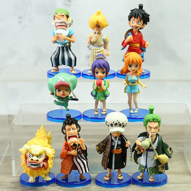 ワンピースwcf Wano国ルフィゾロサンナミ法チョッパーkinemon Otama Pvcフィギュアおもちゃ人形10ピース セット Null Aliexpress