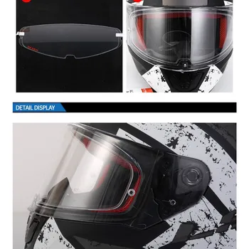 

Balight Motorcycle Helmet visor clear Anti-fog patch Suitable Fit For LS2 FF320 FF328 FF353 FF390 helmet Lens Anti-fog Film