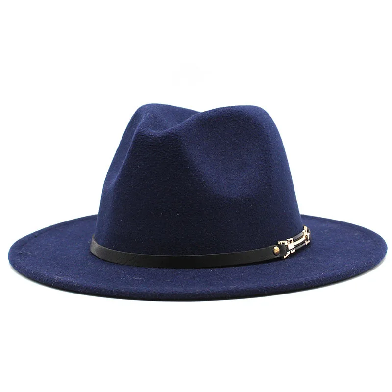 Fedora hats men's hats ladies felt jazz top belt accessories Panama shallow fedora hats шляпаженская best fedora hats