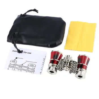 

Exquisite Mini Binocular Telescope 3x25 with Steel Chain Lady Gift Telescope Opera Theater Binocular Optical Scenic Viewer