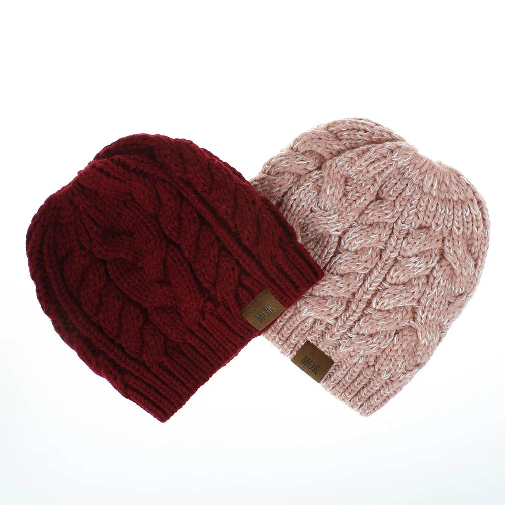 Зима женский хвостик грязная шапка Beanie Шапка мягкая вязаная теплая Осенняя уличная Спортивная повседневная шапка куполообразная вязаный головной убор