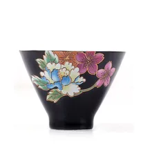 Керамическая Серебряная чайная чашка из стерлингового серебра 999 пробы, ручная работа, серебряная Бойцовая чашка, домашний черный чай кунг-фу, чайная чаша Jin Jun Mei, чайная посуда