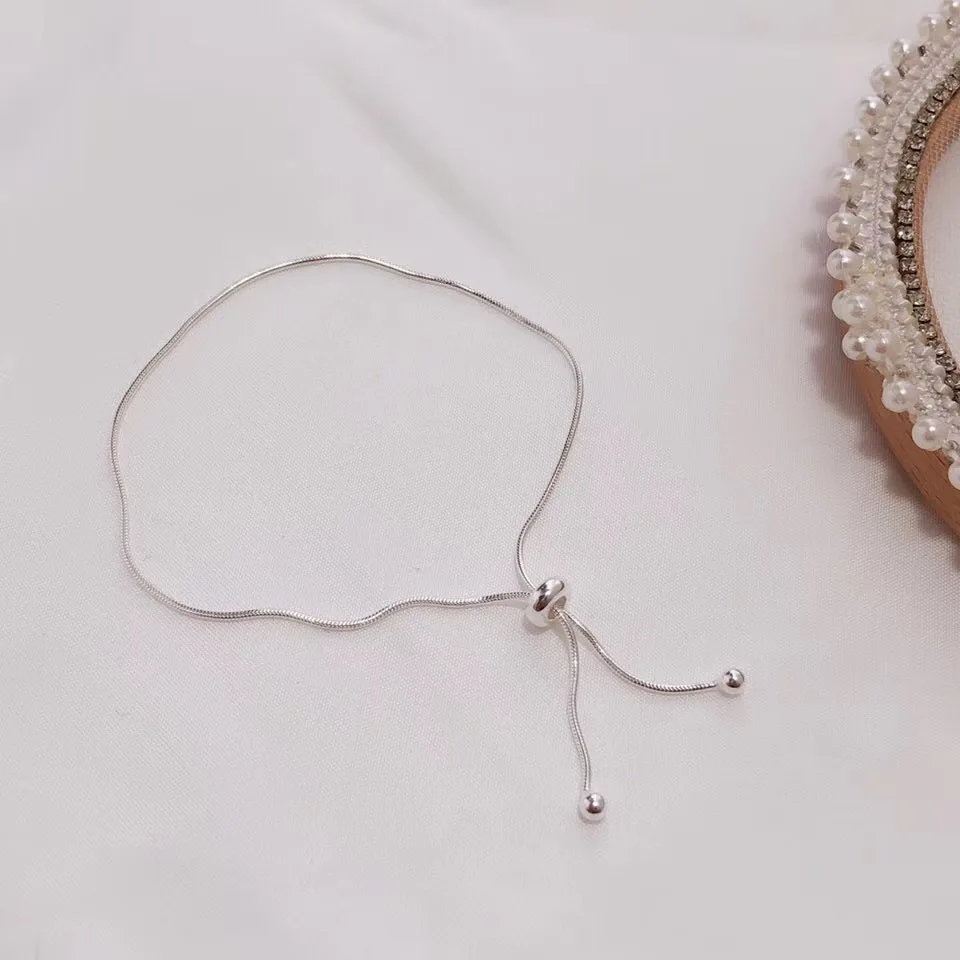 925 Серебряная цепочка из змеиных костей браслет маленькая толпа дизайн европейский и американский темперамент высокое качество ювелирные изделия женский браслет