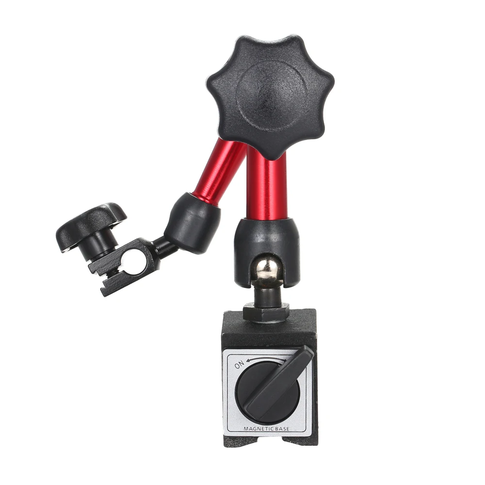 

Magnetic Base Holder Iron Mini Flexible Bracket Tool with Double Adjustable Pole for Leverage Dial Indicator