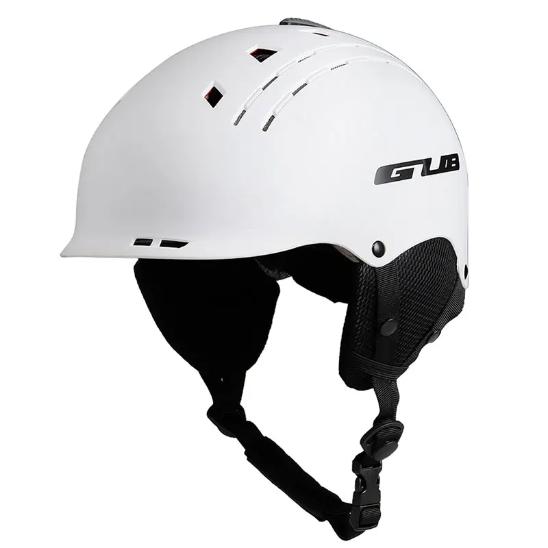 GUB 606 Многофункциональный Лыжный шлем MTB велосипедный спортивный велосипедный шлем безопасность лошадь цельно-Формованный снег сноуборд шлем - Цвет: Белый