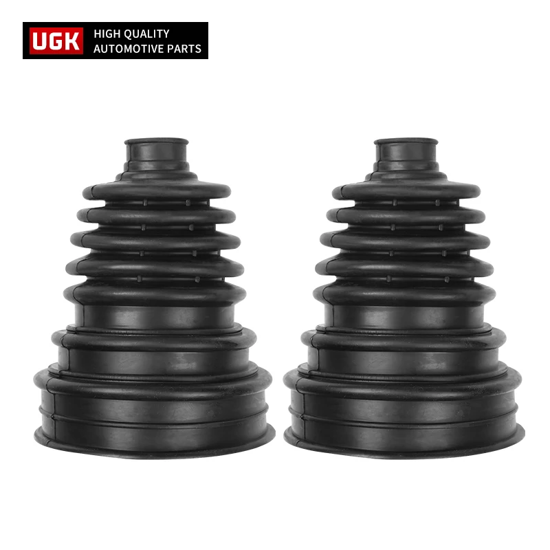 4 Sets Black Silicone Constant Speed CV Dust Cover Kit Universal Ball Round + Clamp 140mm x 86mm High Quality Rubber CV Boot