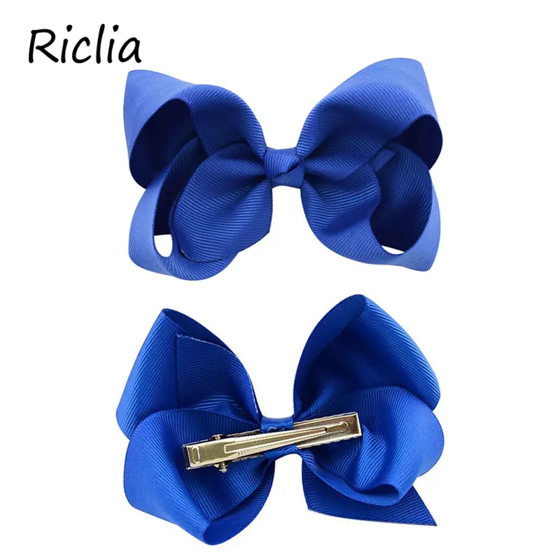 Riclia/20 шт./партия, детские заколки для волос с бантом, однотонные милые детские аксессуары для волос, карамельный бант, детские головные волосы для девочек, подарок, 20 цветов