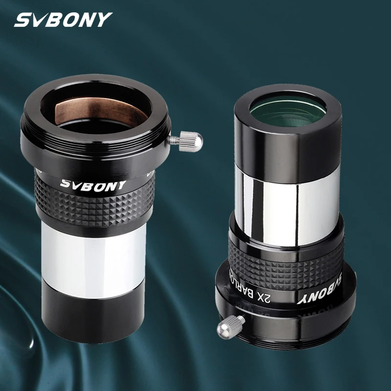 SVBONY SV137 omni 2x eyepiece Barlow Lens professional telescope part 1.25 inch Fully Multi-coated Astronomical eyepiece W9106B
