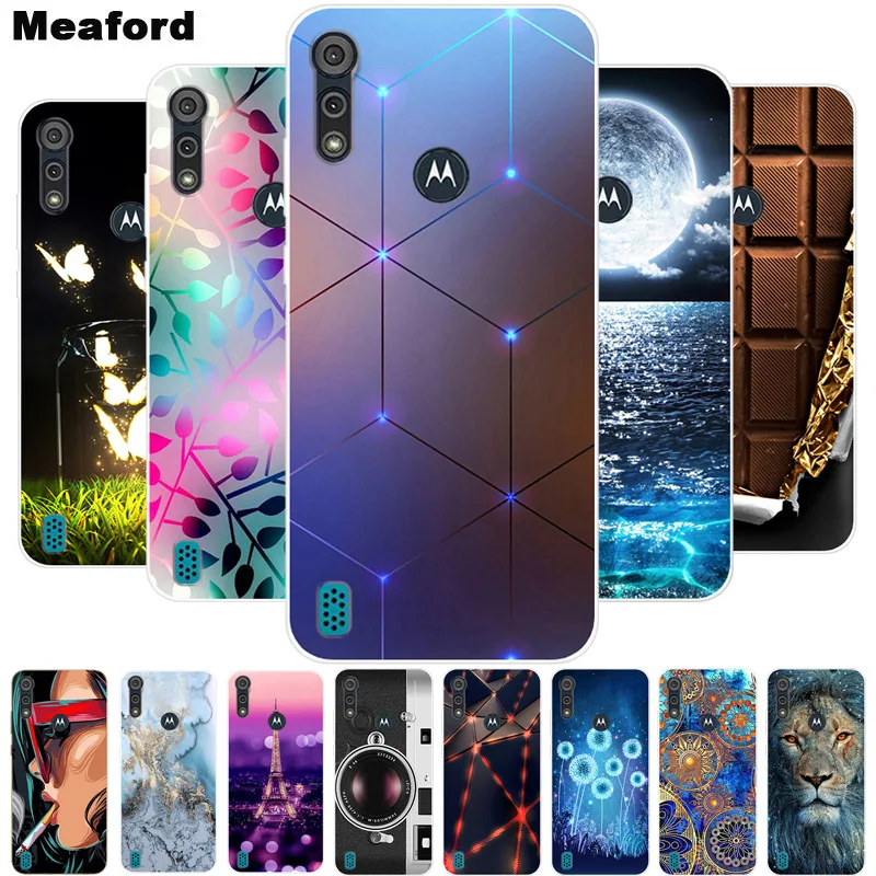 Для Motorola Moto E6S 2020 чехол противоударный Мягкий Силиконовый ТПУ задняя крышка для